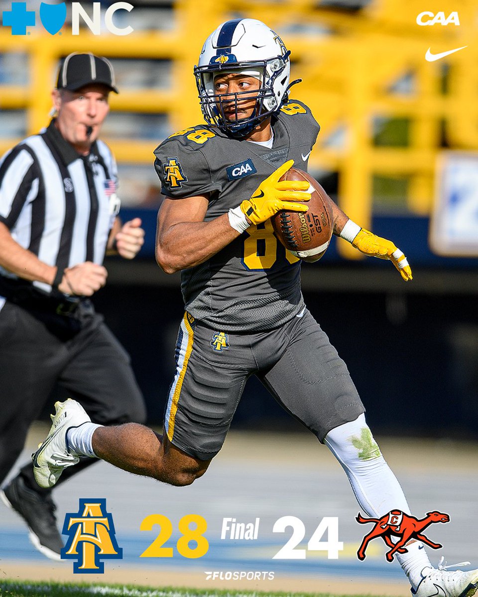 NCATAGGIES's tweet image. Over the hump. 
😁😁
@ncatfootball x #AggiePride