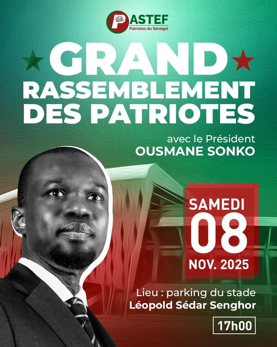 Du Giga au Tera, notre détermination suit la loi de Moore ! <a href="/SonkoOfficiel/">Ousmane Sonko</a> dépasse les limites de la physique politique. Le 8 inchallah 💣