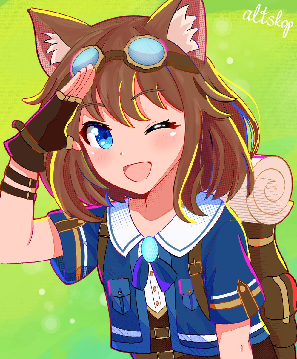 altskop's tweet photo. Drew this for @Vacu0usly 's birthday earlier this year, tried going for a slightly different style than usual

I kind of like how it turned out

#vacu4rt https://t.co/bbIAKLz5jh