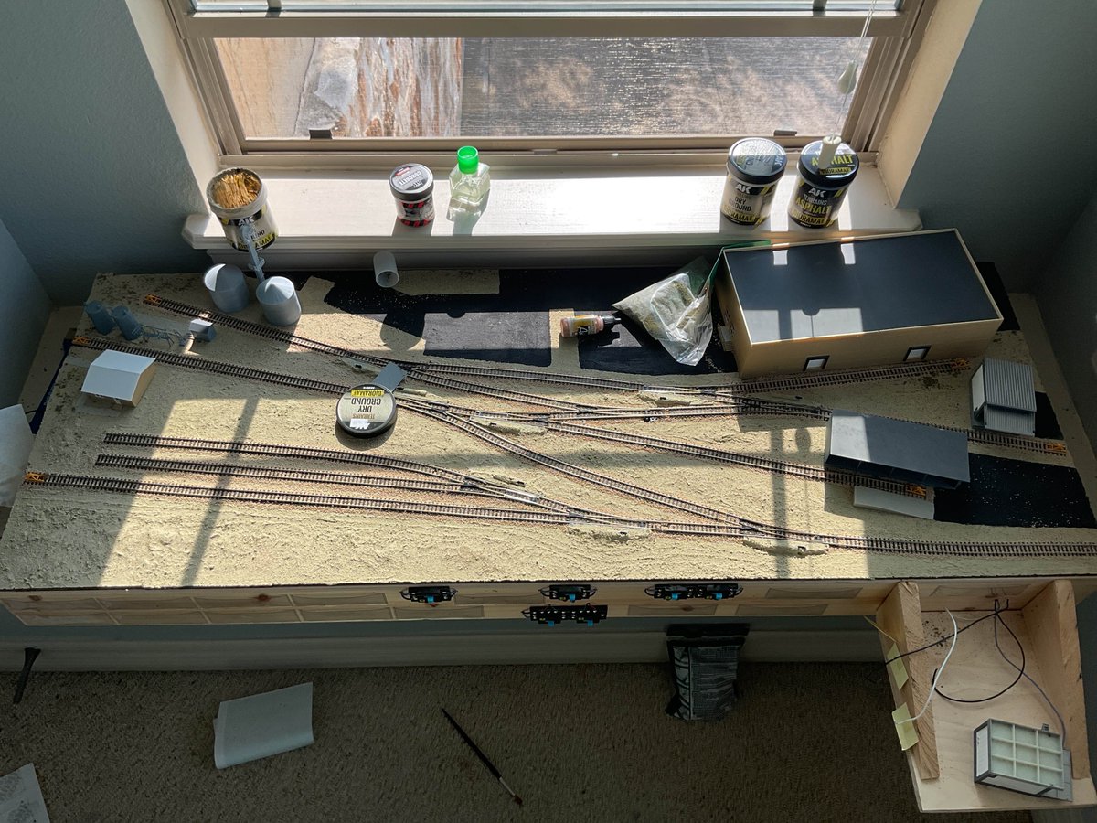 Me, at 11pm: "Well, it's late. That's enough scenery work for now. I'll do the adhesive in the morning, and in the mean time, there are fumes, I'll leave the window open."

God, at 2am. "Nice setup. It would be a shame if I sent a storm through central Texas right about now."

At