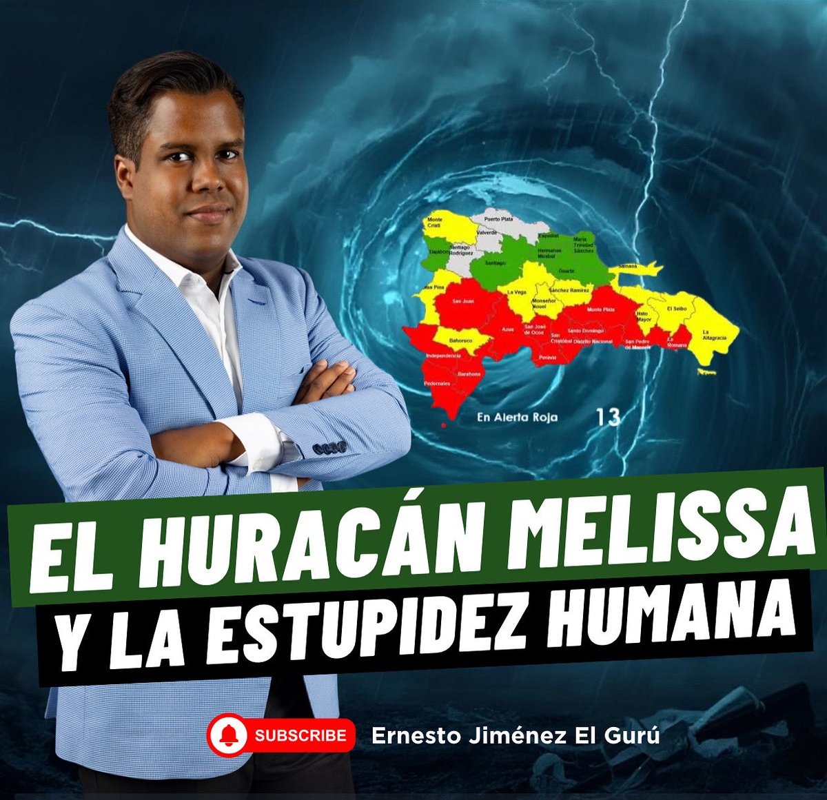 El Huracán Melissa y la Estupidez Humana.

Suscríbete a mi canal de YouTube “Ernesto Jiménez El Gurú” para más contenido en materia de economía, política y finanzas.

Link para acceder al video: youtu.be/AyFWth88q4w?si…