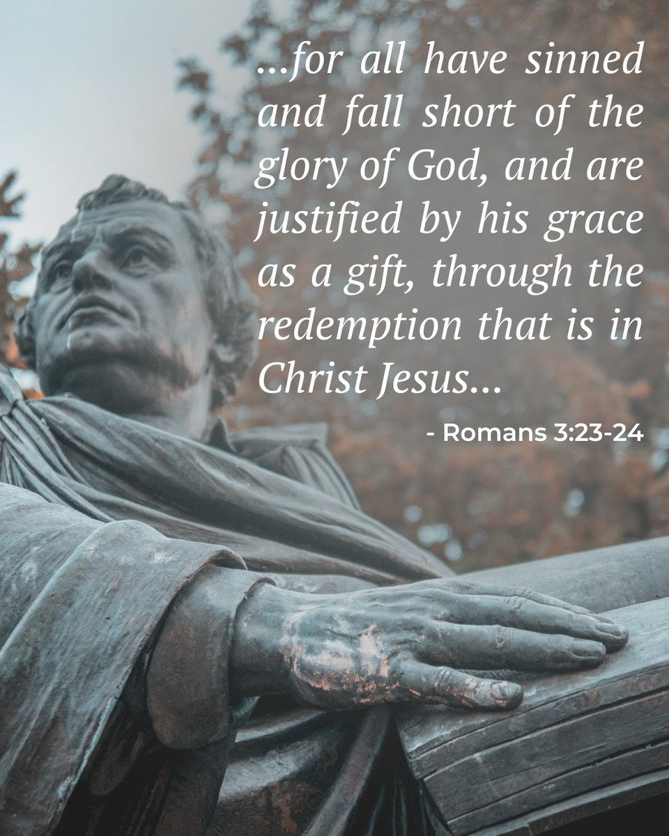 LCMSFoundation's tweet image. As we celebrate Reformation Sunday, we are reminded of the good news we have in Christ. We can’t earn salvation; it is a free gift though our Lord Jesus!

#LCMSFoundation #LCMS #ScriptureSaturday #SundayReadings #Reformation