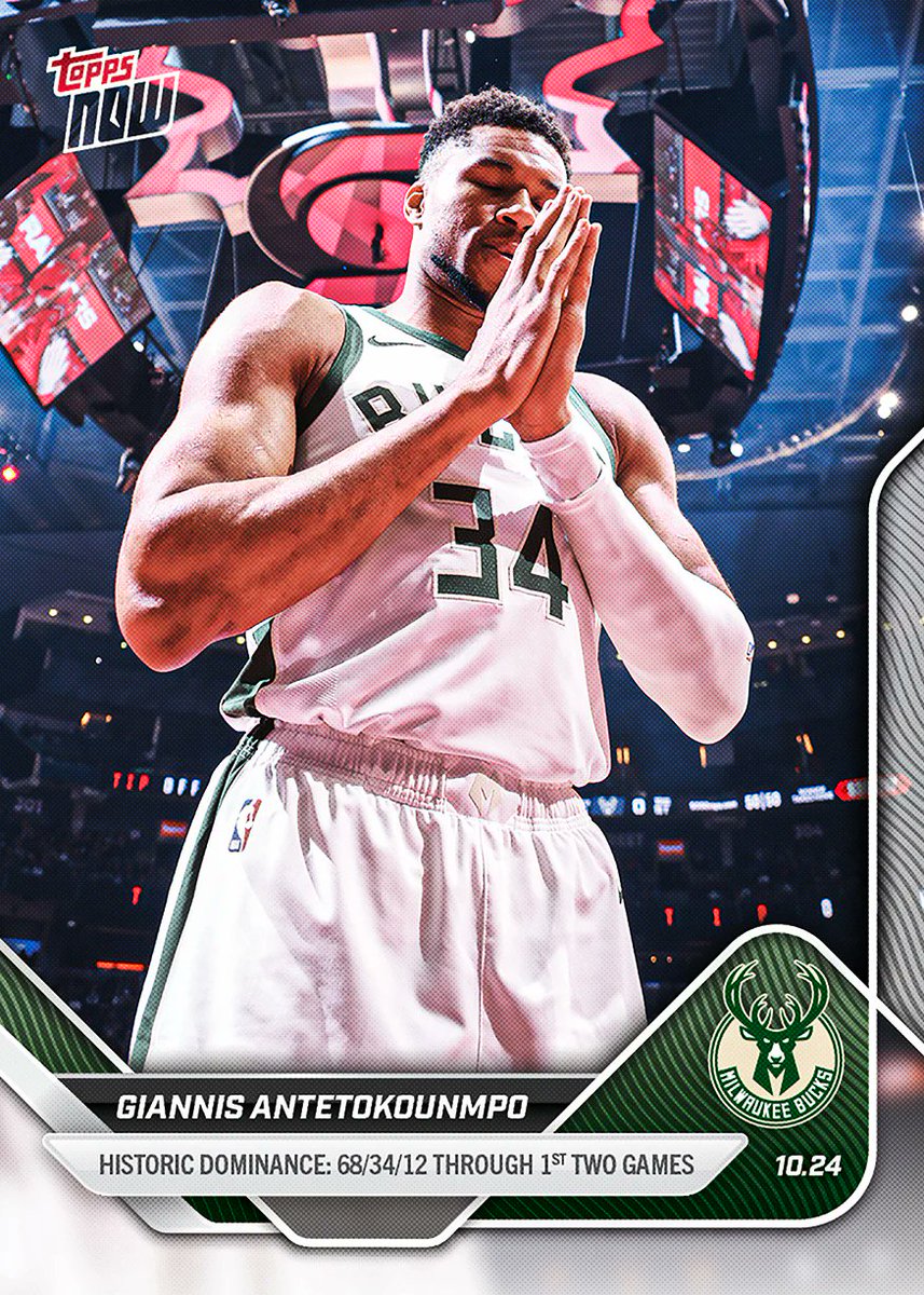 SOLELINKS's tweet photo. Ad: Giannis Antetokounmpo - 2025-26 NBA Topps NOW® - Card 23
=> https://t.co/VjEx0dtSiv https://t.co/Zl0bFT2uxD