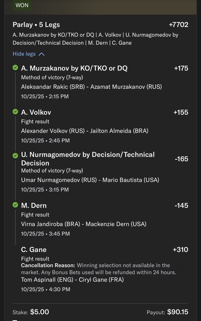 Gane wins the rematch #UFC321