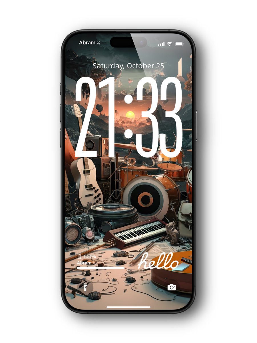 abram_ars's tweet image. Musical instruments wallpaper.. 🎸🥁🎤🎹🎻