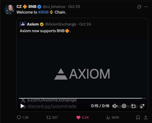 CZ chillz มาซ้ะขนาดนี้ 🔥

ไม่มาหวด ก็ไม่รู้แล้วนาาาา
เชิญ : axiom.trade/@boomj
