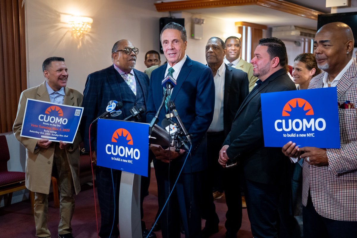 andrewcuomo's tweet photo. Grateful to have the endorsement of the United Clergy Coalition—representing more than 150 congregations across NYC

Faith leaders have always been at the heart of our city’s progress. Together, we’ll build a safer, fairer, and more hopeful New York for all.

#FightAndDeliver #NYCMayor2025