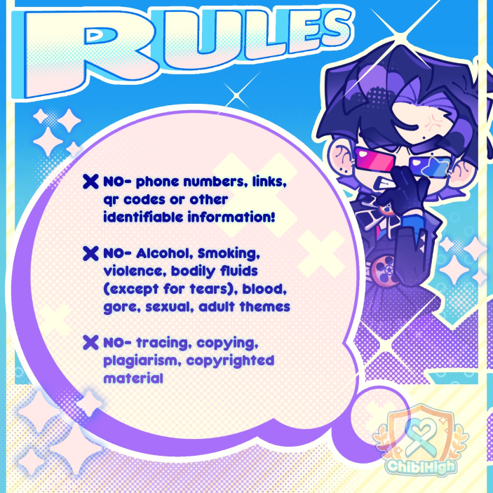 ChibiMation's tweet photo. 🎉 MAKE YOUR OWN CHIBIHIGH POSTERS
ChibiHigh will feature artwork done by the community. That means YOU!
‼️More info in images below
📬Submit here: https://t.co/IdCgQ6vwn1
#ChibiMation #ChibiHigh #ChibiMationTeam #RobloxDev #ArtEvent #Event #PosterEvent #CMEvent #CHEvent https://t.co/IHDkwW4pNr