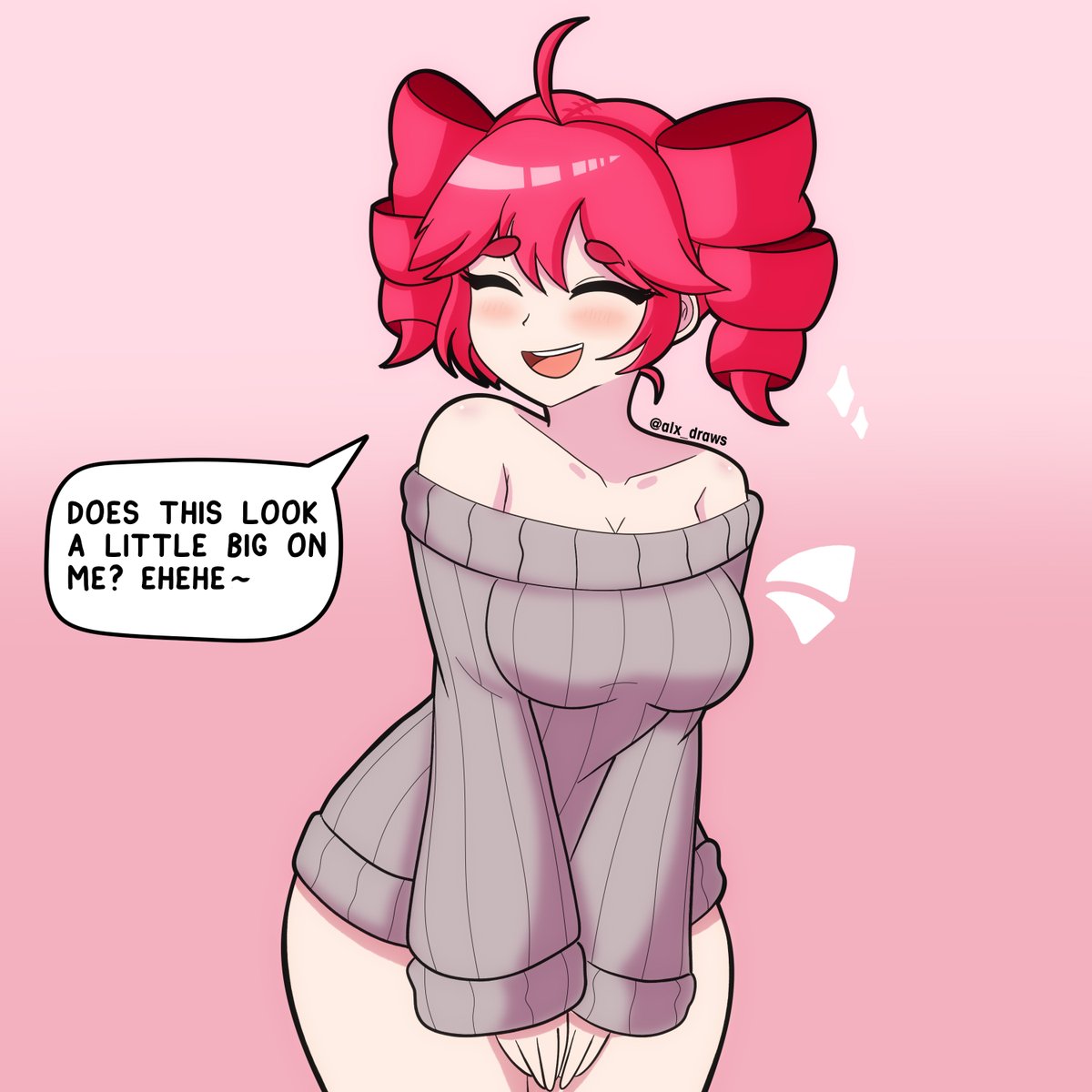 I’ve been wanting to draw Kasane Teto for a while, and I saw the perfect opportunity to give her this sweater.
It looks gorgeous on her ♥