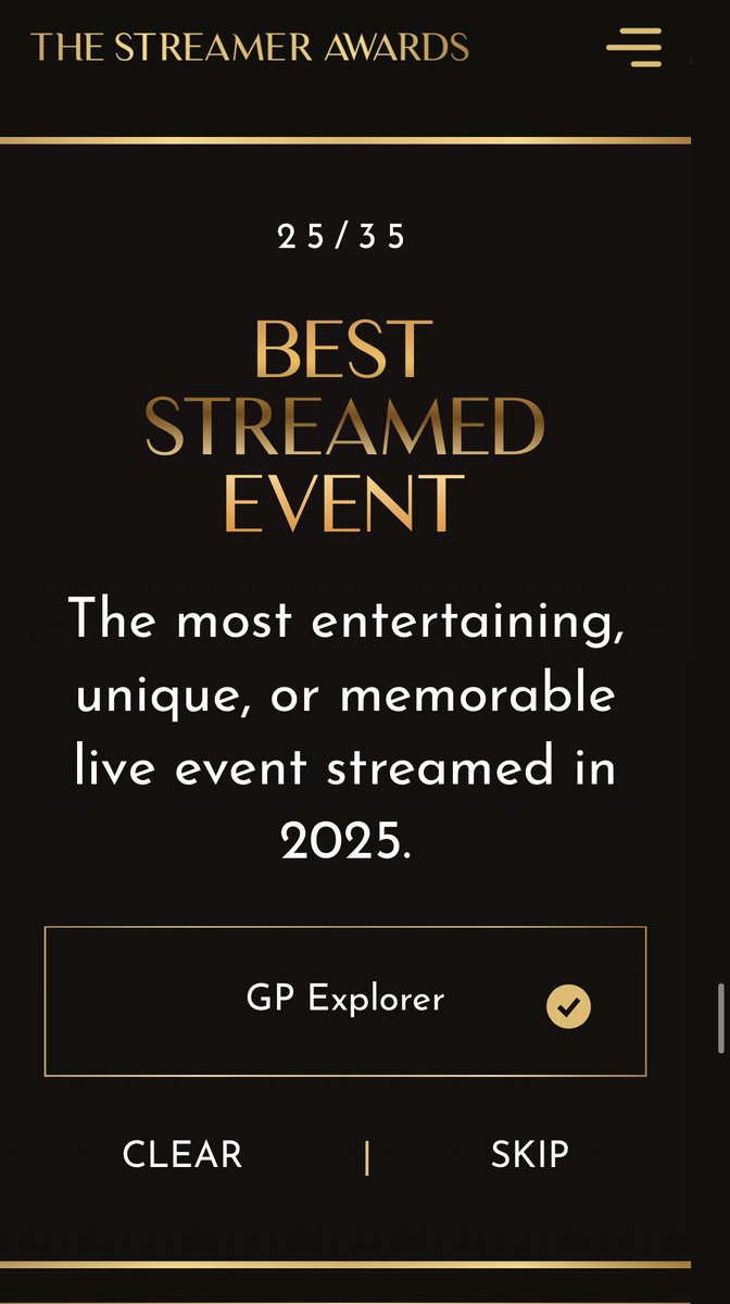 DuneDoArt's tweet image. Pour les Streamers Awards on devrait voter #Squeezie pour meilleur streamer international et le #GPExplorer3 pour le meilleur événement streamer, non?!?

Y&apos;a pas mieux pour décrire ces catégories et pour une fois qu&apos;on peut être fiers de ce que fait la France..☝️
#StreamerAwards