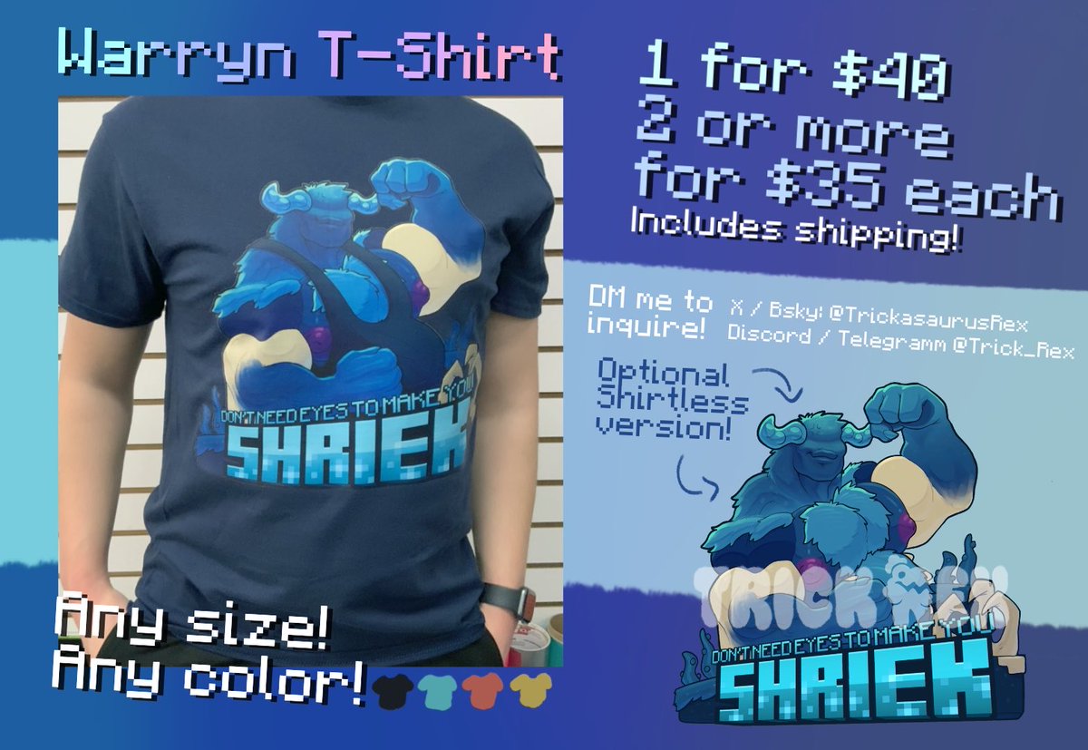 Finally finished this shirt design! This weekend only! Dm me if you’re interested and I’ll ship it over to you :3