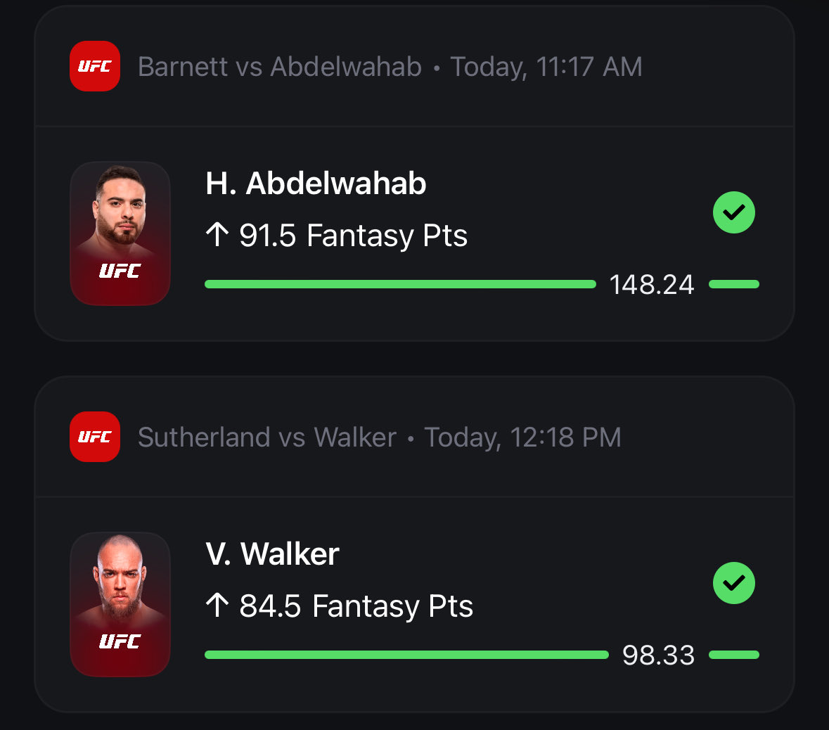 Key3Picks's tweet image. #UFC321 = +1.75u ✅

haven’t had a losing UFC card since August 🫡

+26u in the last two months 💰