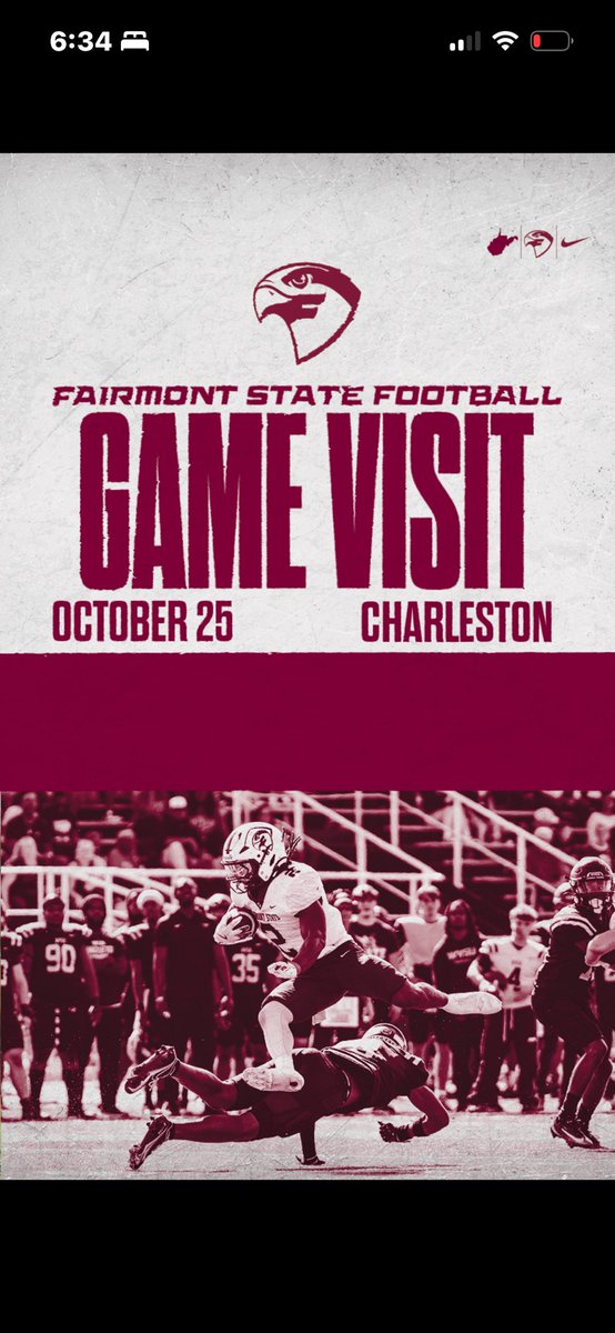 Jalilthrower29's tweet photo. Had a great time at Fairmont state really enjoyed my visit thank you coach White for inviting me!! @CoachAdamWhite @CoachLucas10 https://t.co/AyRl7frXWN