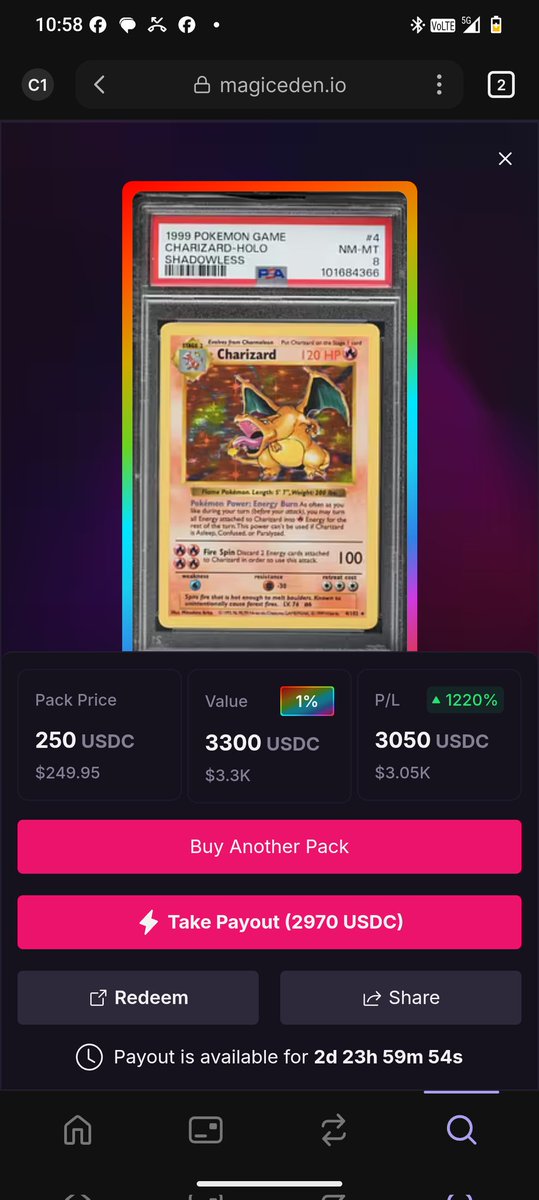 Thank God🙏🙏, I can't believe it, on the second shot, <a href="/Eden_Magico/">Magic Eden en Español 🪄</a> <a href="/MagicEden/">Magic Eden 🪄</a> <a href="/Collector_Crypt/">Collector Crypt</a> <a href="/LaGerenciaPR/">LaGerencia</a> 🧩🖨️