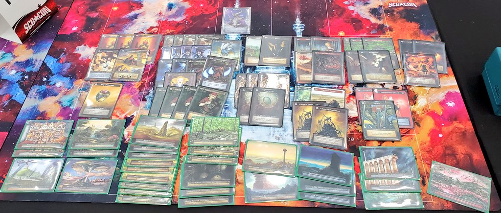 Had a 5-0 start to the day but lost both of my win and ins for top8. 
Finished 11th /128 at scg baltimore <a href="/SorceryTCG/">Sorcery: Contested Realm</a> crossroad championships. Pact and Chains were insane all day.