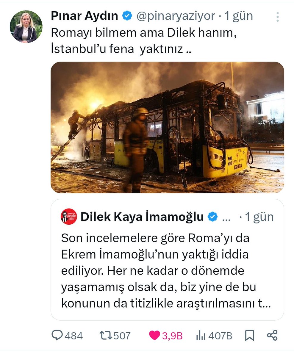 Gazeteci Pınar hanım <a href="/pinaryaziyor/">Pınar Aydın</a> Dilek İmamoğlu eleştirince fetöcüler tarafından hakaret e maruz kaldı 👇👇

Destek verelim lütfen 🙏🙏💓

Ekrem İmamoğlu Erdoğan Ali Koç
Altay Bayındır Tele 1 Sallandık
Antalya'dan Haykırıyoruz Deprem