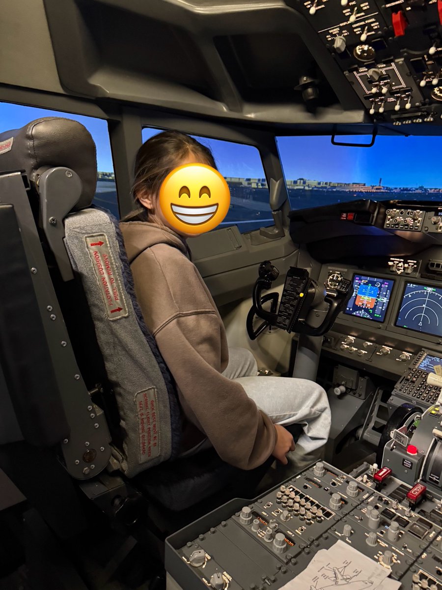 The face of a girl who’s fully convinced she could land a commercial jet with no hydraulics