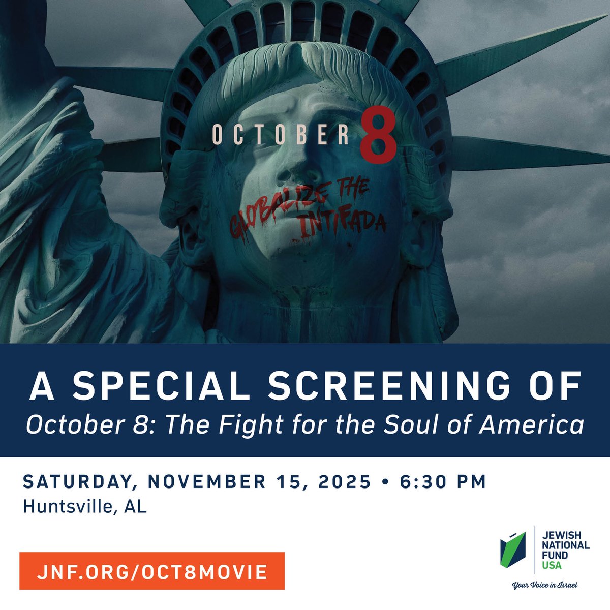 _AITF_'s tweet image. Join us for a must-see documentary that captures one of the most defining moments in modern history - exposing how vicious hatred and festering antisemitism flared up in plain sight, and how COURAGE, FAITH, and TRUTH are fighting back. 

RSVP Required - events.jnf.org/e/oct8movie