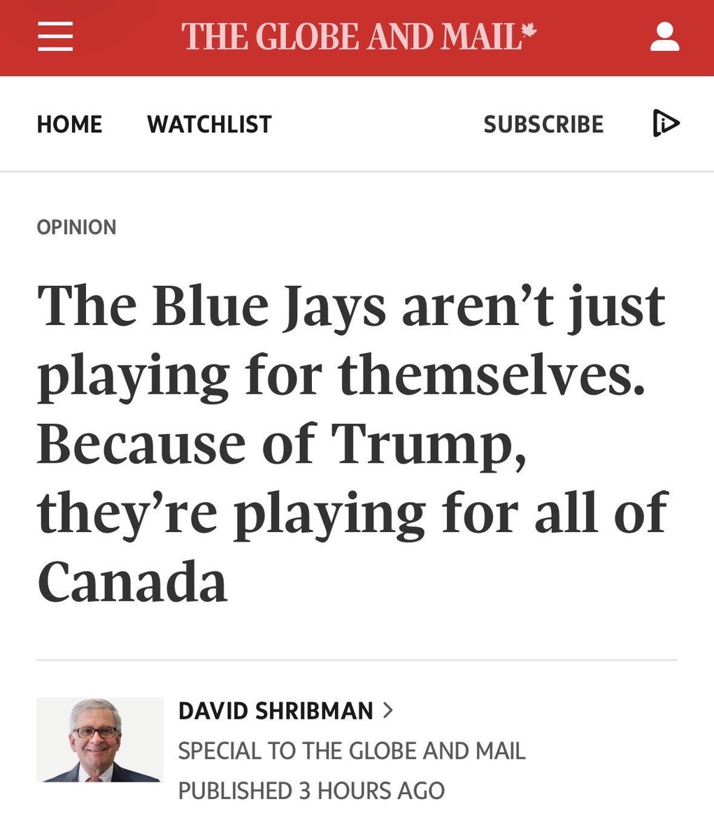 Are you sure about that?

22 out of 27 of the Blue Jays are American. Just one is Canadian.

They’re more American than a GM plant.