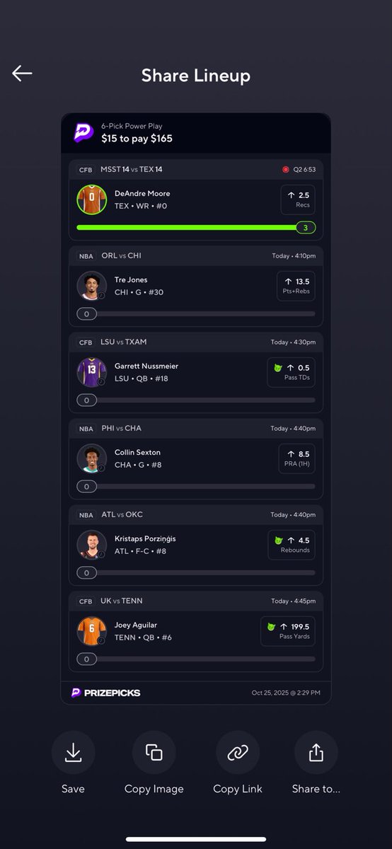 ryleeroast01's tweet image. Sweat free hit before half. We move to the 4:00 games. #prizepicks #bets #sweatfree

t.me/+3Fl5eGabUJ8yN……