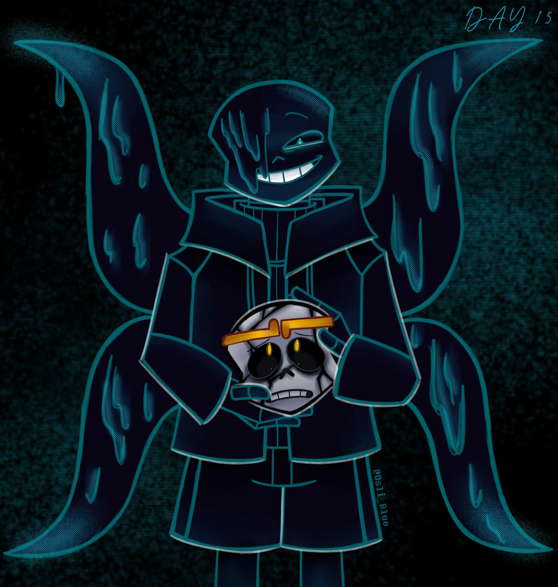 Osli_Blue's tweet photo. 𝅙ׁ𝅙𝅙ִ 𝅙𝅦𝅙 ּ𝅙ㅤ Sanstober day 15

#Undertale #undertaleAU #nightmaresans #dreamsans #dreamtale #sanstober #Inktober2025 #fanart https://t.co/w5VZNwbxhX