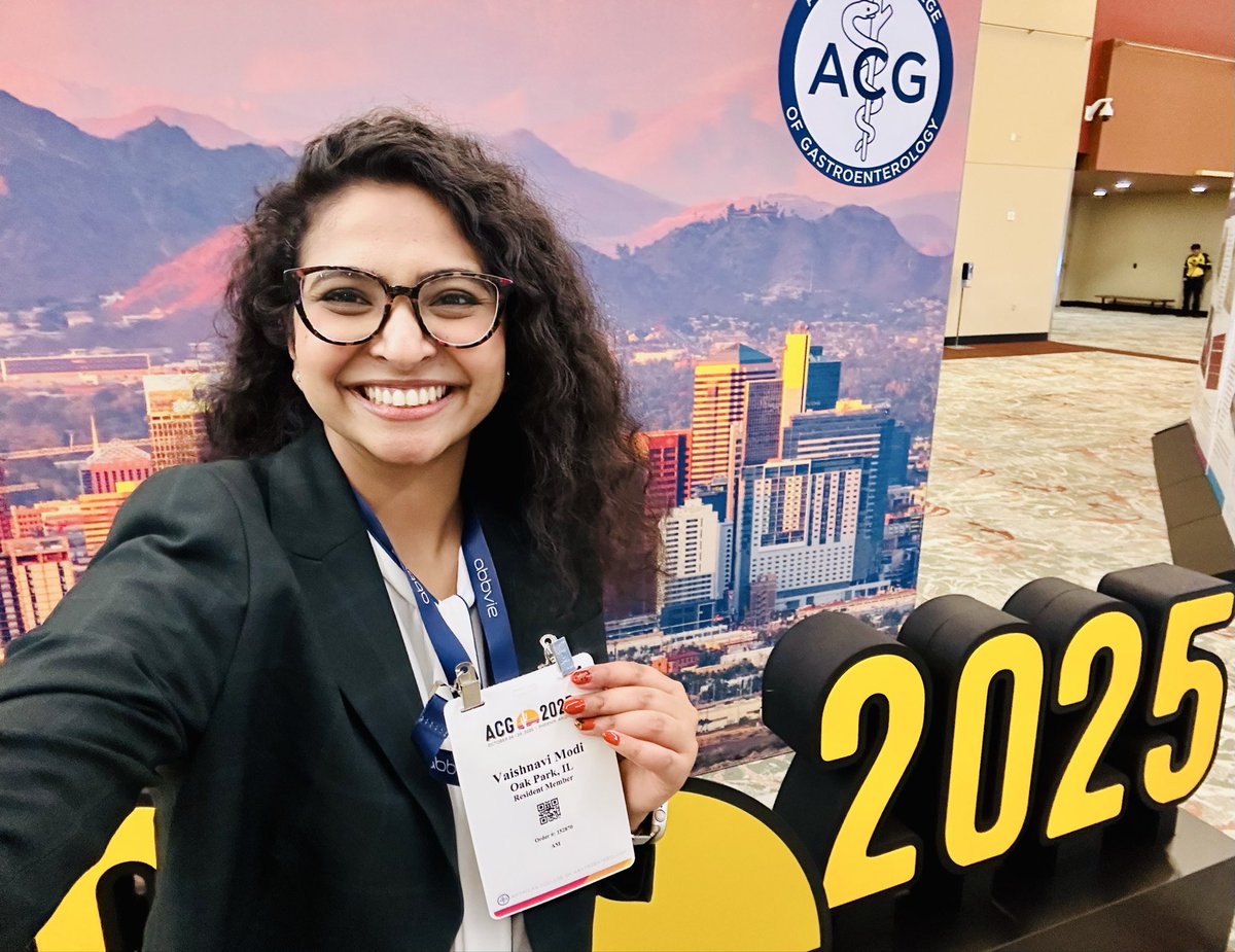 vaishmodi16's tweet photo. #day1 @AmCollegeGastro! An amazing beginning to #acg2025. Looking forward to connecting with everyone! #gastroenterology #GITwitter #GI https://t.co/78r0nNPepG