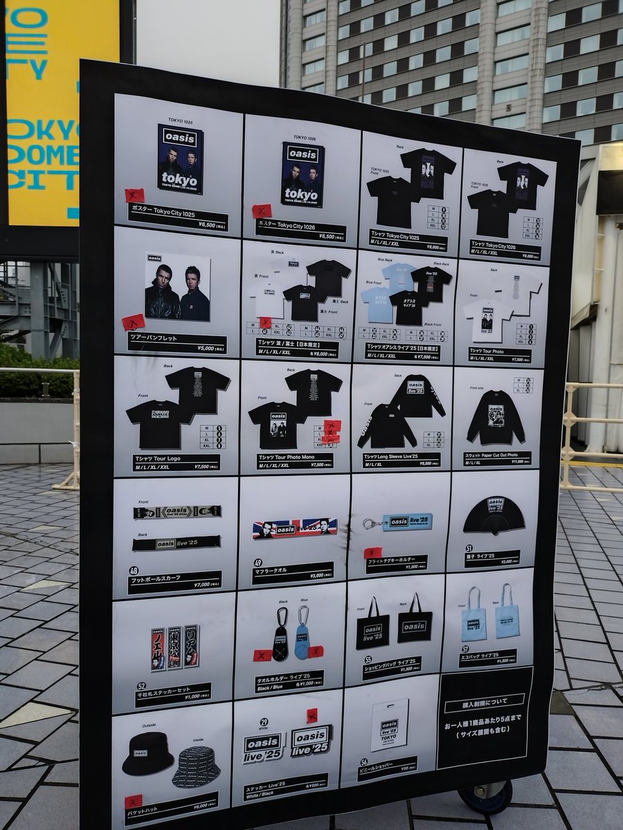oasis ポスター Tokyo City (1025 / 1026) ポスター Tokyo City (1025 ⁄ 1026) | Oasis Live '25 JAPAN Official