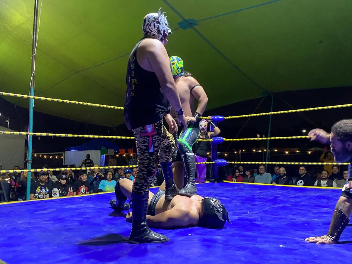 LaTijeraLucha's tweet photo. #BlackJewels es el ganador del torneo “Buscando un Campeón” de #PromocionesALS luego de una dura batalla campal en la que participaron #ÁguilaCelestial, #MalaFama,#Motauro, #ReyOsiris, #Barush, #Akira, #EnigmaReper y #Obelyus haciendo que el público estuviera al filo de la butaca https://t.co/lIDbNSmrNx