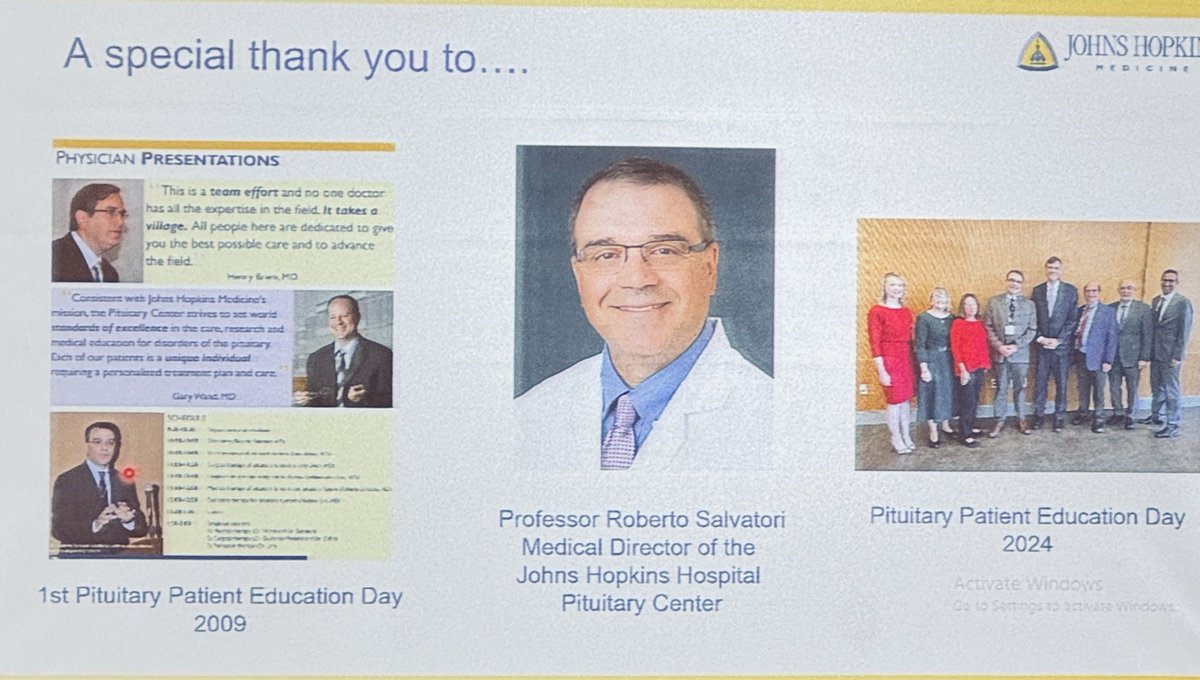 Prashant Yadav (@prashantydv_26) on Twitter photo A special thank you and sincere applause to Dr. Roberto Salvatori, Medical Director of the Pituitary Center at <a href="/HopkinsMedicine/">Johns Hopkins Medicine</a> , for his inspiring leadership of the Hopkins Pituitary Patient Education Day since 2009.
 hopkinsmedicine.org/neurology-neur… <a href="/TheEndoSociety/">Endocrine Society</a> <a href="/HopkinsNsurg/">Johns Hopkins Neurosurgery</a> A special thank you and sincere applause to Dr. Roberto Salvatori, Medical Director of the Pituitary Center at <a href="/HopkinsMedicine/">Johns Hopkins Medicine</a> , for his inspiring leadership of the Hopkins Pituitary Patient Education Day since 2009.
 hopkinsmedicine.org/neurology-neur… <a href="/TheEndoSociety/">Endocrine Society</a> <a href="/HopkinsNsurg/">Johns Hopkins Neurosurgery</a>