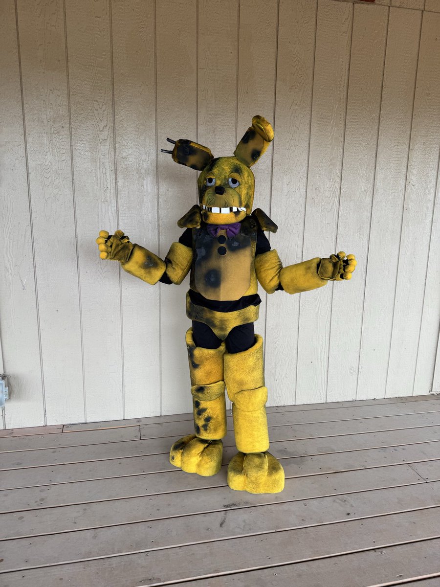 LndryPool's tweet image. He wanted a spring Bonnie suit, so mom made him a spring Bonnie suit.