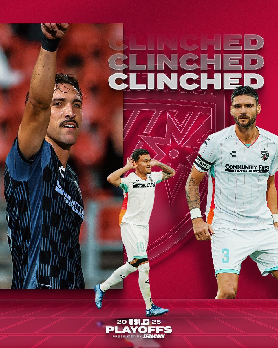 Welcome back, <a href="/SanAntonioFC/">San Antonio FC</a> 👋

They've clinched a spot in the 2025 USL Championship Playoffs, presented by <a href="/Terminix/">Terminix</a>!

#USLPlayoffs