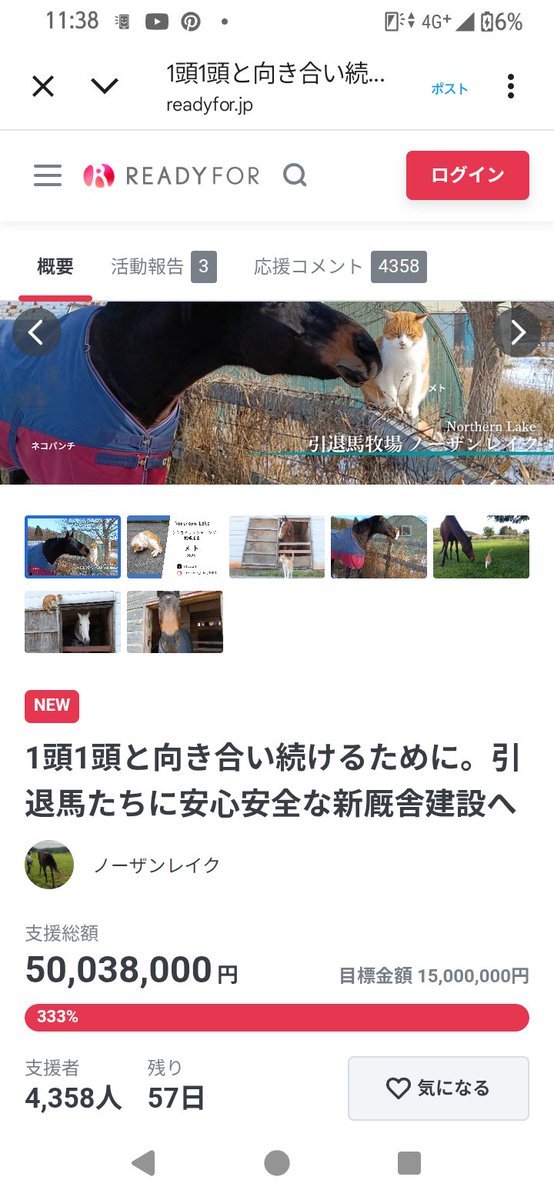 yo1987to1976's tweet photo. RT @NLstaff: 5000万円 突破‼️
ご支援くださった皆様、本当にありがとうございます🙇
皆様のお気持ちが本当に嬉しいです✨
取り急ぎ https://t.co/hFFU7VEhVv