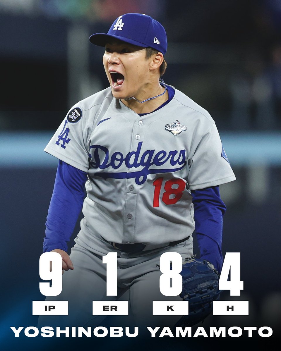 YOSHI SPINS ANOTHER GEM TO GET THE GAME 2 W 💎

It's the first World Series complete game since 2015 👏