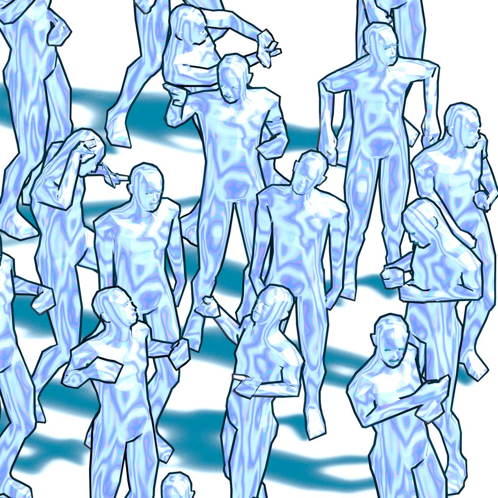 Oilic Texture Dancing Men