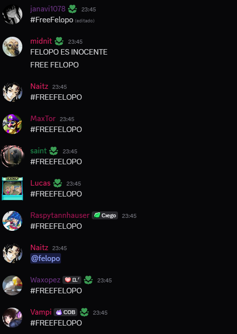 #FREEFELOPO