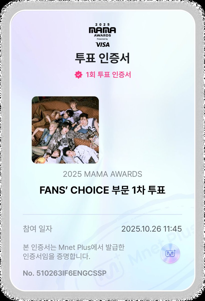 yeojuni_luv_27's tweet photo. 오늘 투표도 완료!!
#2025MAMAVOTE #CLOSEYOUREYES https://t.co/HOAFfnf2RU