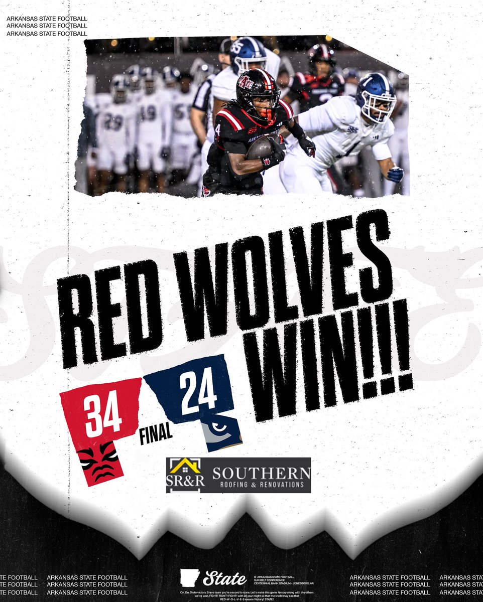 H̶u̶n̶t̶e̶r̶s̶ Hunted 
RED WOLVES WIN‼️

#WolvesUp🐺 I #PoundTheRock🪨🔨