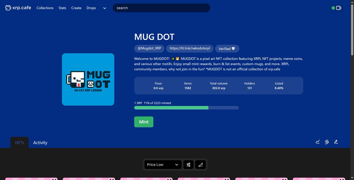 Happy weekend everyone! ☀️
Here’s the latest update from MUGDOT 🔍👀

1⃣ The Mint Reward Event is ongoing!
We’ve just reached 1582 mints 🎉
⇒ 10 XRP has been sent to the following holders ✨🎁

🏆 1500 mints
<a href="/xrp_lehmi/">Lehmi ⚡☀️</a> 
(rQHiMsFUTS~2ijrosVEuY)

🏆 1550 mints
<a href="/pokemaru06/">ぽけまる🍣PHB👾</a>