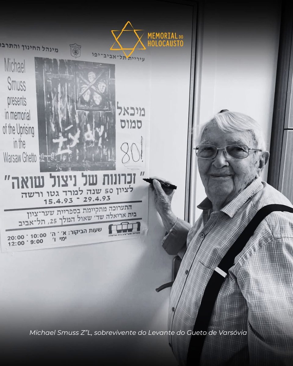 roitele1's tweet image. El último superviviente de la Revolución del Gueto de Varsovia ha muerto a los 99 años en Israel. Michael Smuss tenía sólo 17 años cuando preparó y lanzó cócteles molotov para enfrentarse a los soldados nazis durante el levantamiento del gueto de Varsovia. Rodeada de hambre y…
