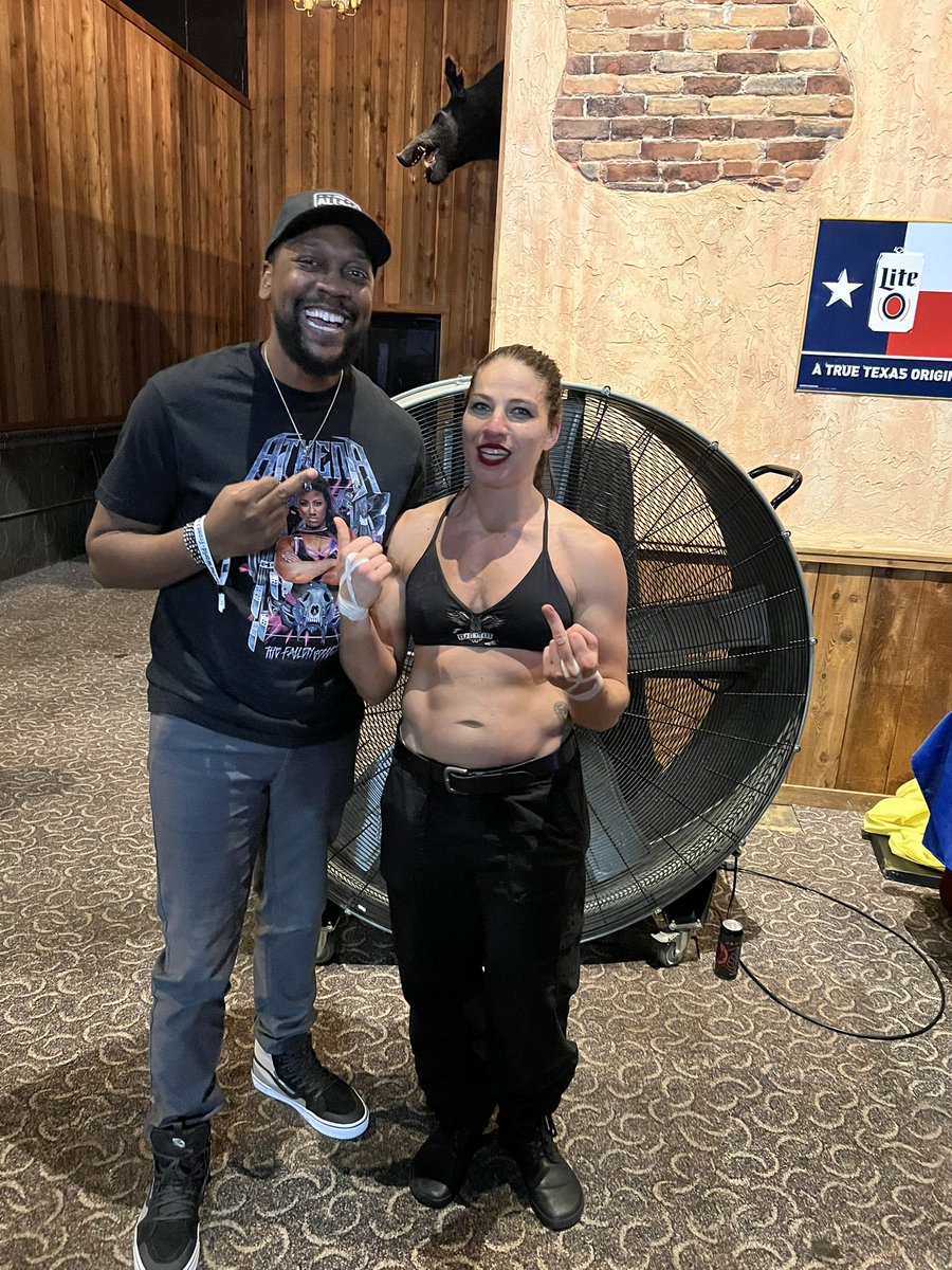 dorjabavisuals's tweet image. Had the pleasure of meeting The Problem, Marina Shafir. She is indeed a problem! 😂 #MarinaShafir #TheProblem #MPXWrestling