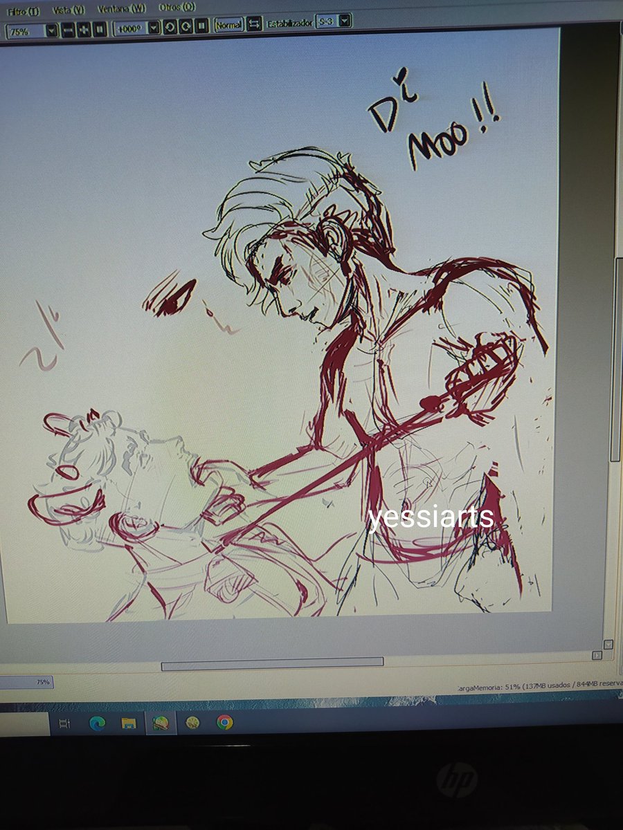 yessiarts's tweet photo. Wip estebanarts sometiendo a @Mauro_Delacroix jaja. Lo admito no tengp nada mejor que hacer y me ayuda a que tenga q arregar anatomia #BL #BoysLove #Yaoi #BLFans #BLArt #BLCommunity #BLArtist #Fujoshi #Fudanshi #BLYaoi #BLWorld https://t.co/hJGtF1eleO