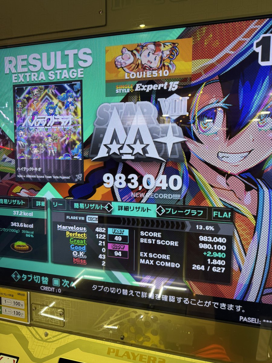 louie_510's tweet image. 結局楽踊激1回ずつで鬼解禁しましたごめんなさい👹
激は繋がればAAA行けそう? #DDR_WORLD