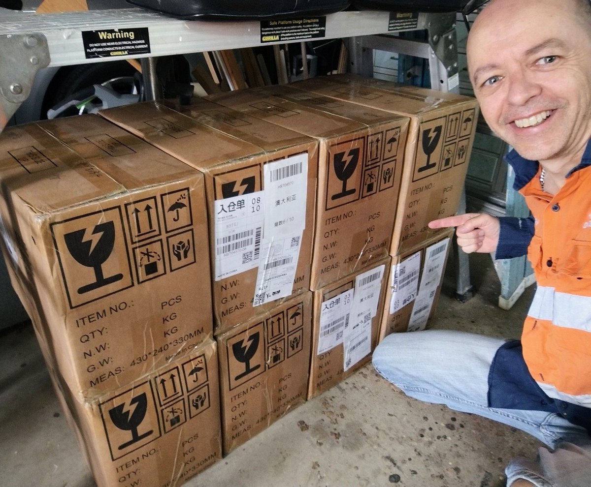 So much #energy in such a compact form!⚡30kWh 🔌 in only 8 boxes. #DIY home #solar battery project to charge the #EV coming to the #ECA Channel - Subscribe for alerts 😉