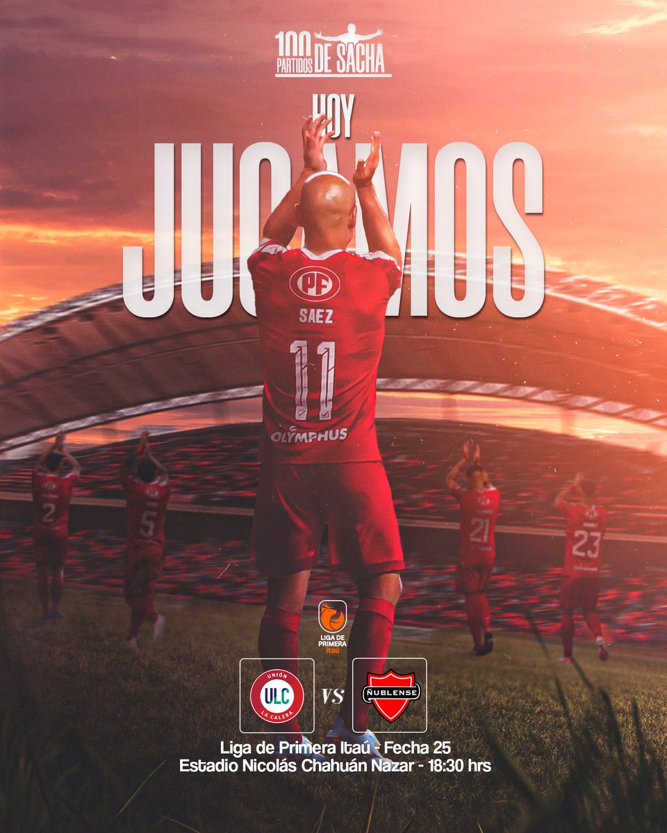 𝗛𝗢𝗬 𝗘𝗦 𝗖𝗔𝗟𝗘𝗥𝗔 ⚪️🔴

🆚 Ñublense
🏆 Liga de Primera Itaú - Fecha 25
🏟️ Nicolás Chahuán Nazar
⏰ 18:30 hrs
📺 TNT Sports - HBO MAX
🎟️ <a href="/ticketmastercl/">Ticketmaster Chile</a>