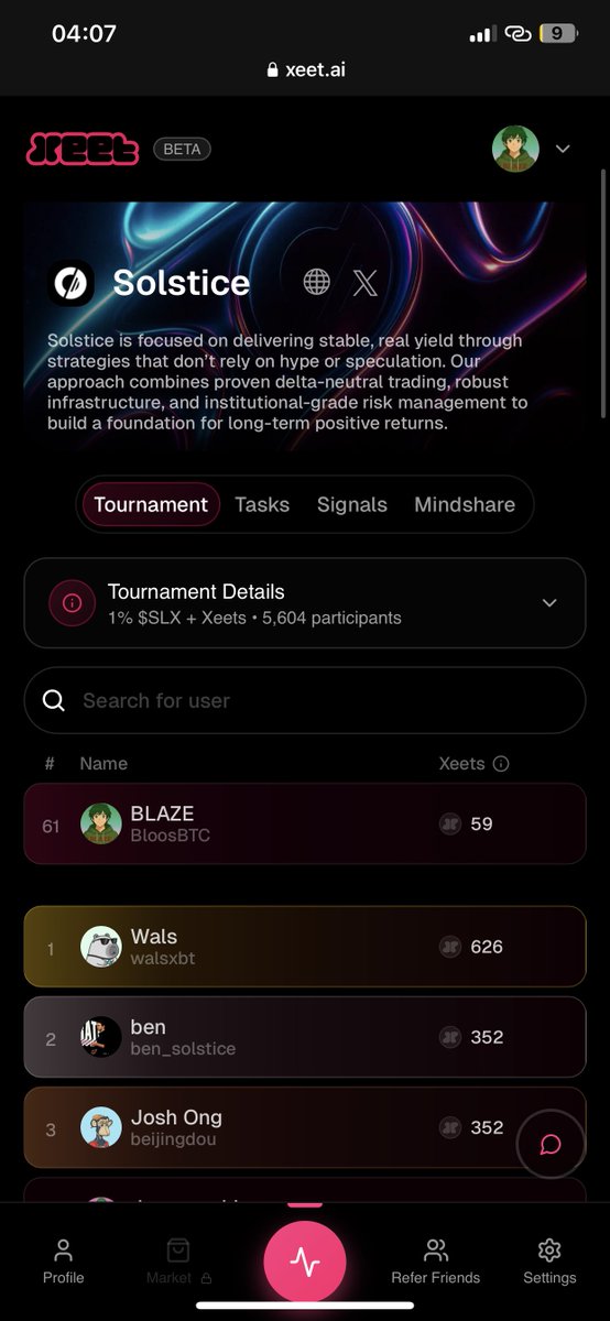 BloosBTC's tweet photo. gn CT 🌙
Checked my @xeetdotai dashboard before bed and didn’t expect this — sitting at #8on @IOPn_io and holding #61 on @solsticefi 👀
The climb’s been wild, but we’re only halfway up.
Why am I doubling down on these two?
→ IOPn is pioneering sovereign digital identity — turning human reputation into real on-chain power.
→ Solstice is engineering sustainable yield with zero hype, pure infrastructure, and time-tested delta-neutral strategies.
Both ecosystems are early-stage, mission-driven, and building for longevity — not just leaderboard clout.
Momentum feels real, conviction’s locked in.
Tomorrow, we grind again. 🚀