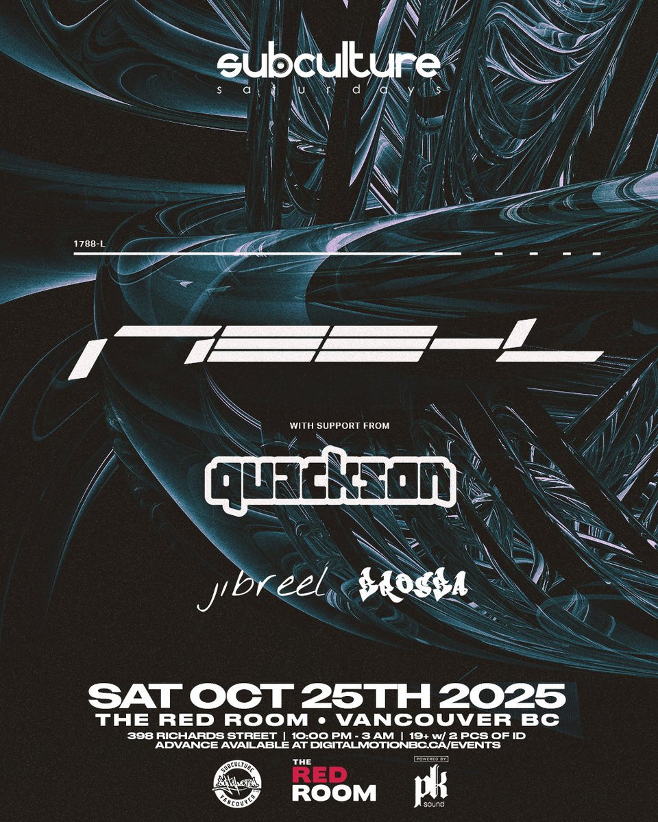 Join us tonight for the highly anticipated return of the Synthetic Automaton known as <a href="/l_1788/">1788-L</a> plus <a href="/quacksonmusic/">quackson</a> live and direct <a href="/REDROOMVANCITY/">The Red Room</a> #Vancouver tickets at the door!