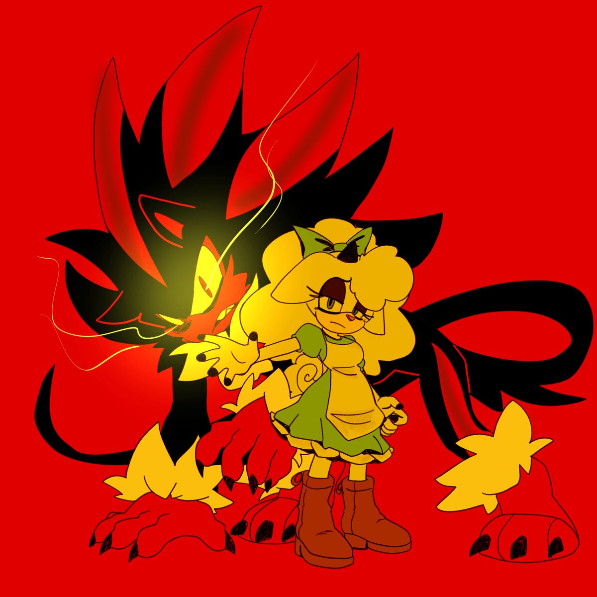 Halloween draw Shadolin 🐺❤️‍🔥

#lanolinthesheep #shadowthehedegehog #Shadolin