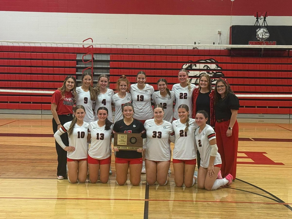 Your lady dawgs are state bound!! Dodge city here we come 🏐❤️