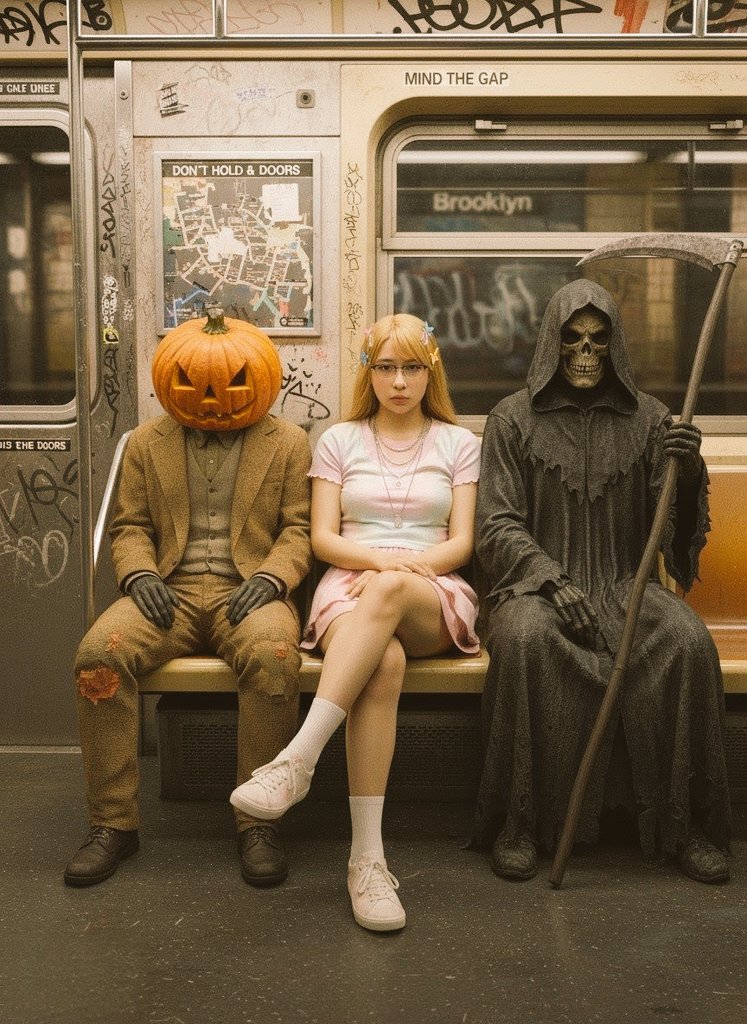 帰り道にて…
ハロウィンパーティー楽しかったね
#カコハロ2025