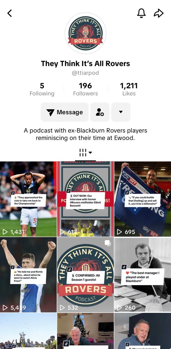 📲 Our TikTok page has grown over the past week, so make sure you’re following to see all our content and binge-watch all our previous posts!

🔗 Find us on TikTok: tiktok.com/@ttiarpod?_t=Z…

#Rovers